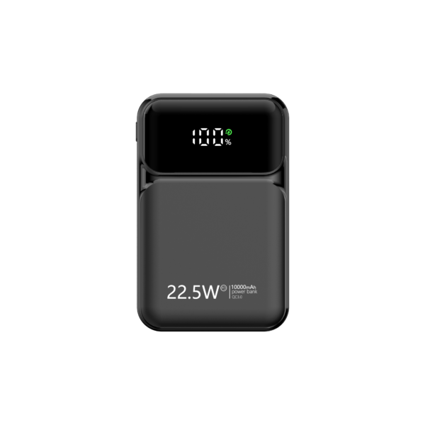 High Quality 22.5w Super Fast Charging PD Qc3.0 10000 mAh Powerbank Led Display 15W Qi Wireless Power Bank