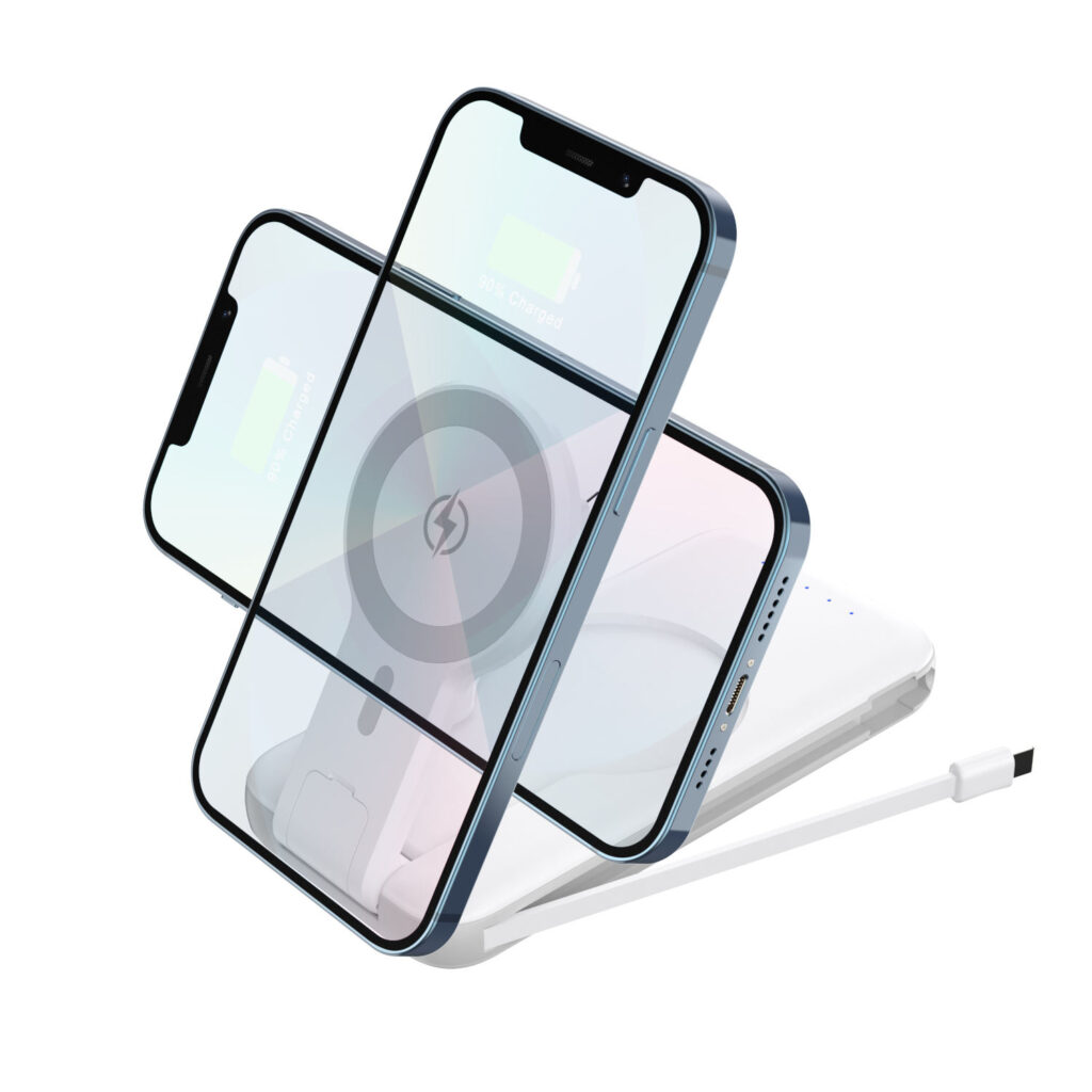 Magnetic 10000mAh wireless power bank for portable charging