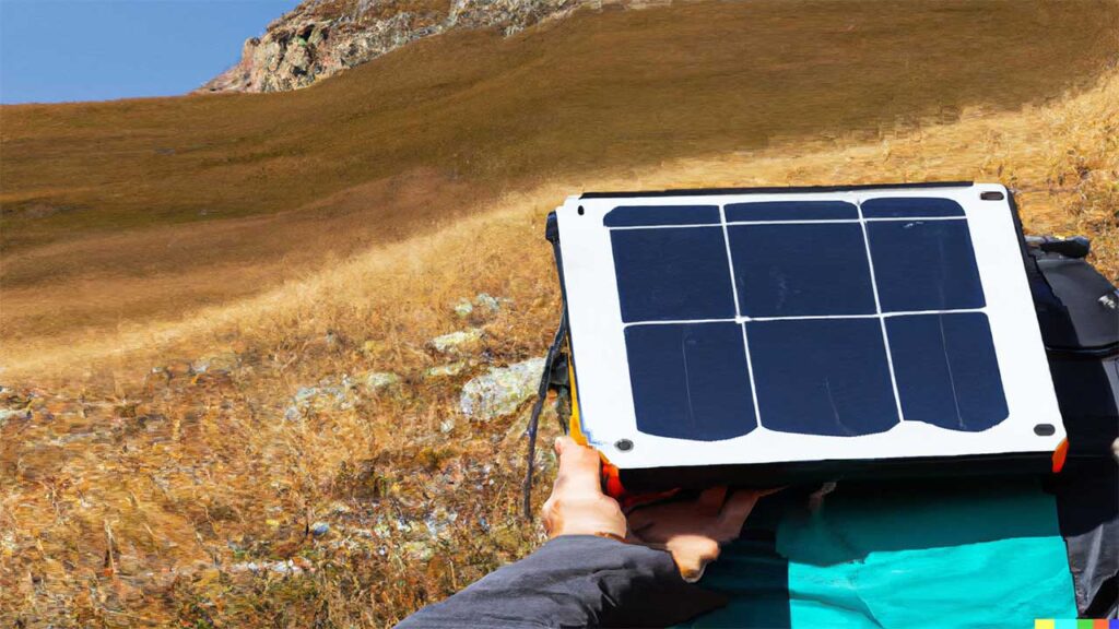 Portable solar charger for adventure