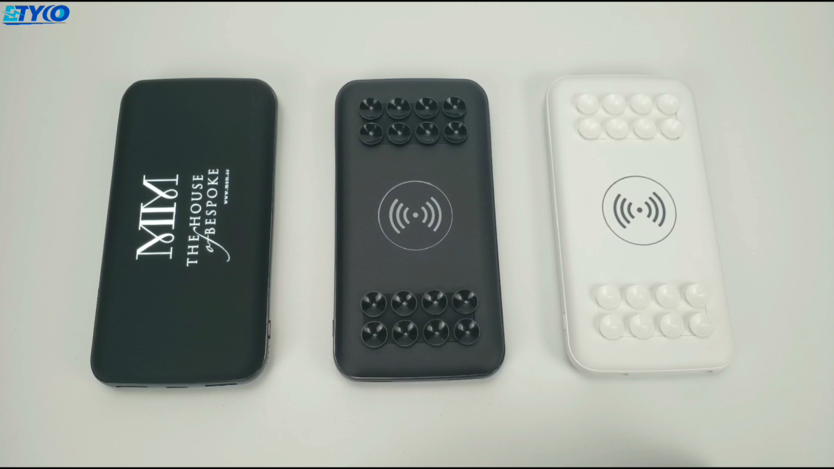 Wireless 10000 mah Power Bank Suction Cup Wireless Charger Type-c Powerbank 10000mah For Mobile Phone
