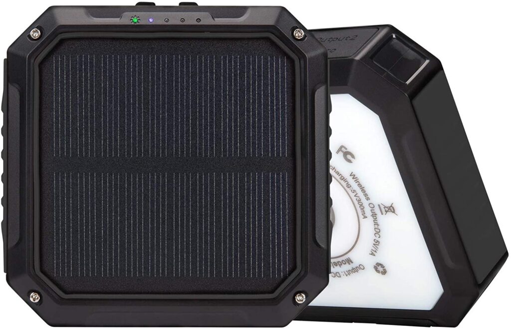 Outdoor Solar Power Bank with Large Capacity of 10,000 Mah, Wireless Chargin (3)