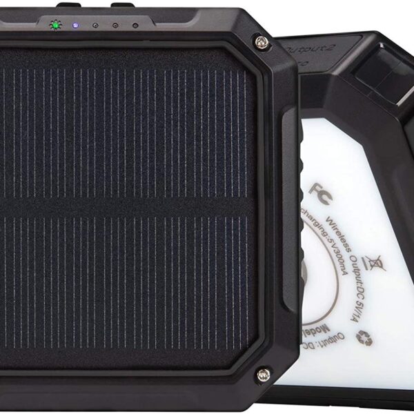 Outdoor Solar Power Bank with Large Capacity of 10,000 Mah, Wireless Chargin (3)