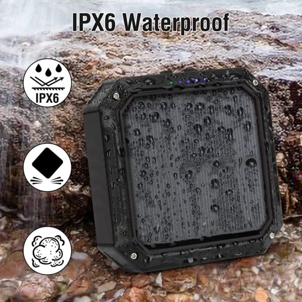 Outdoor Solar Power Bank with Large Capacity of 10,000 Mah, Wireless Charging,