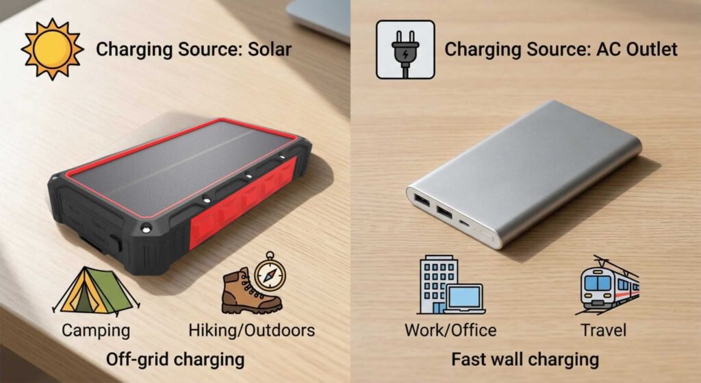 solar power bank vs traditional bank