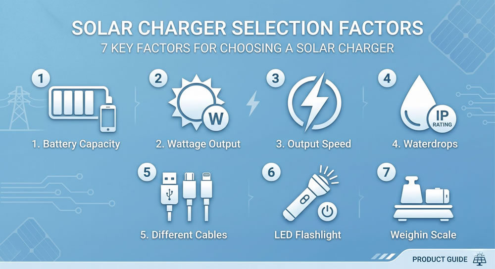 how to choose solar charger key factors