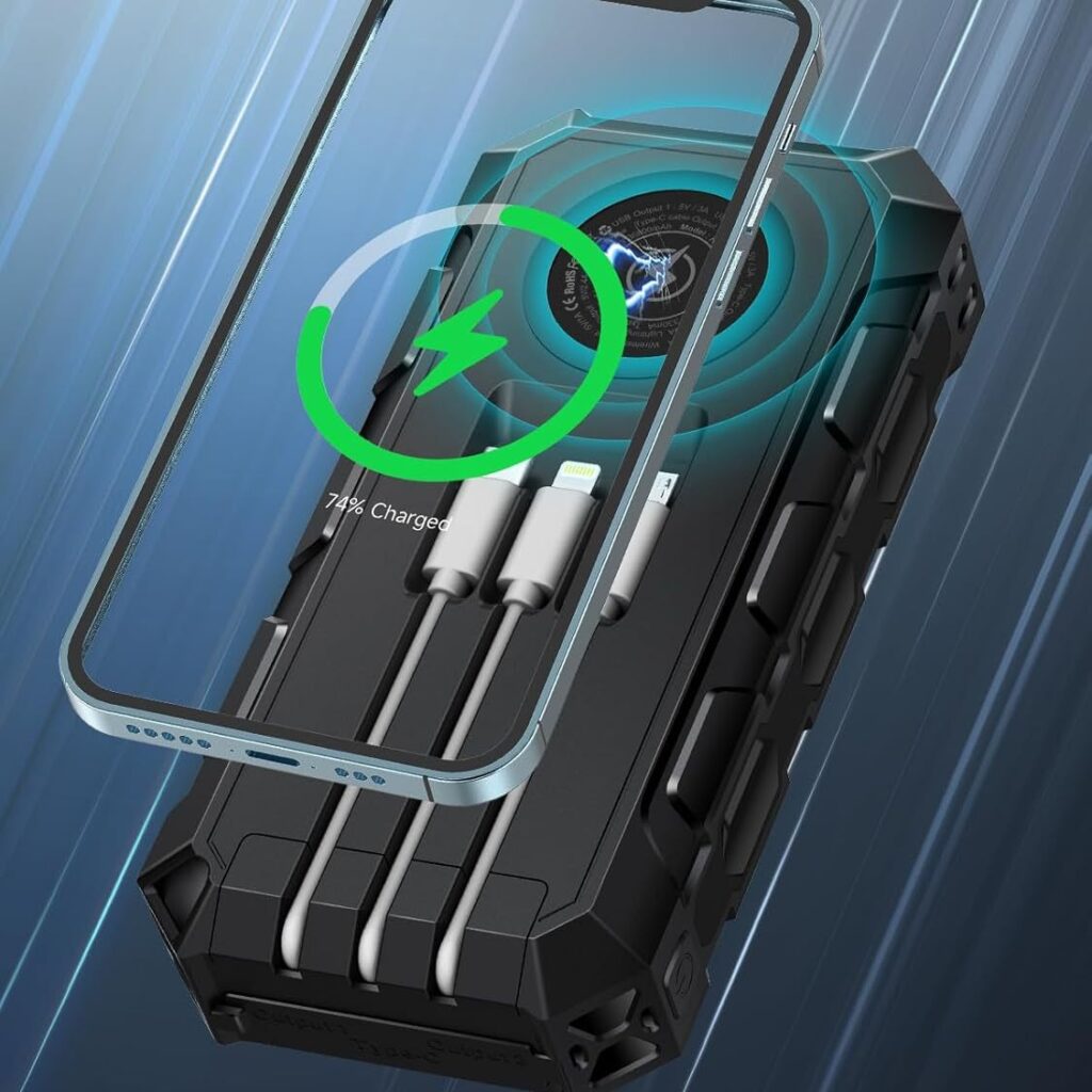 Large Capacity 52800mAh Solar Power Bank PSE Fast Charging Treasure (3)