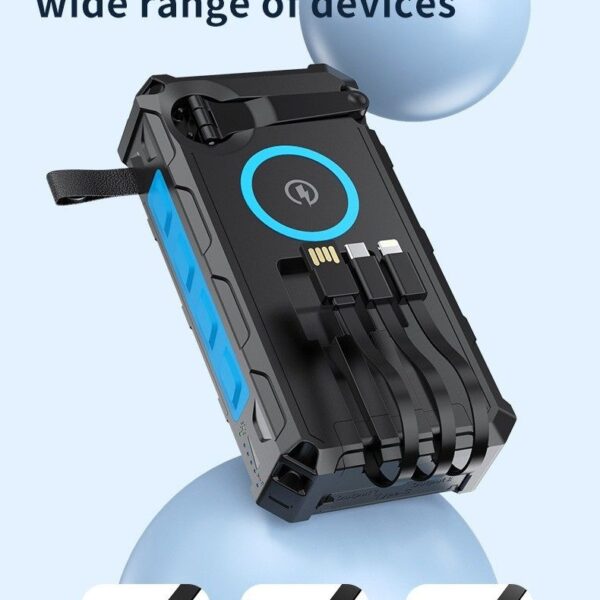 Solar Power Bank with Flashlight 20000mAh (3)