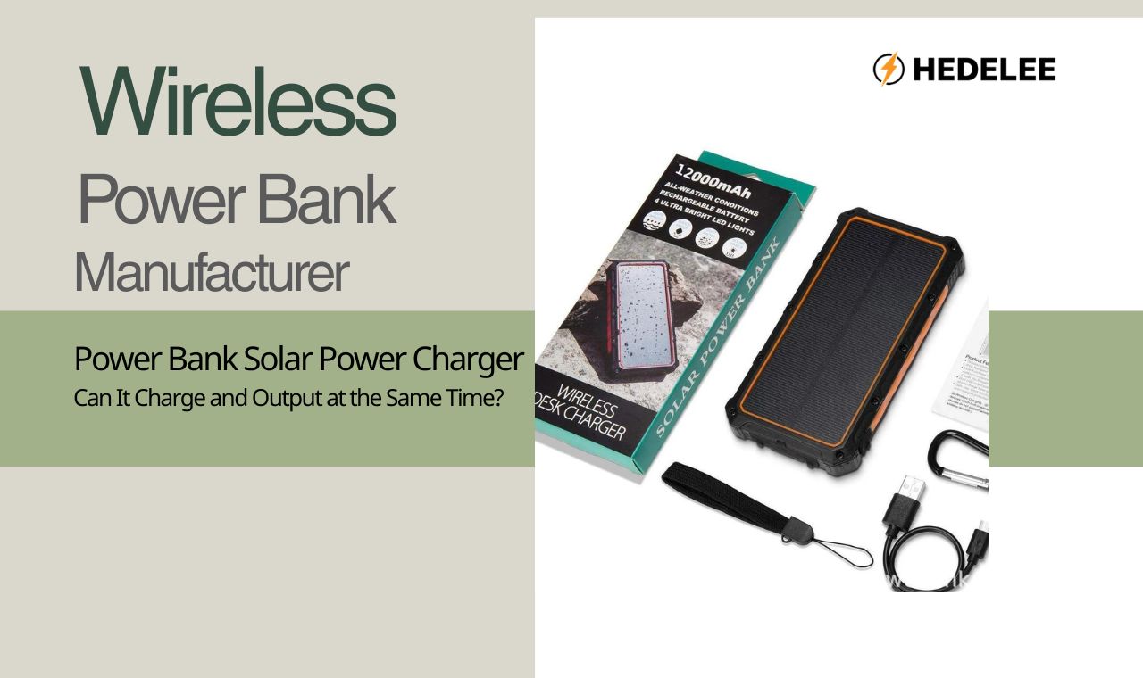 Power Bank Solar Power Charger Can It Charge and Output at the Same Time