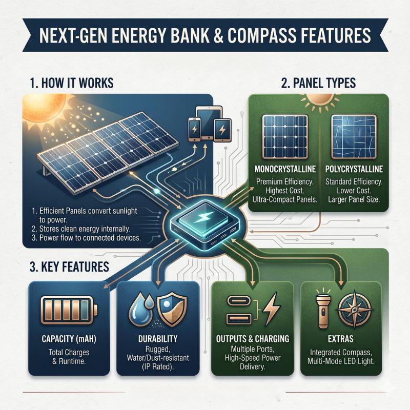 Solar Power Bank Technology and Features