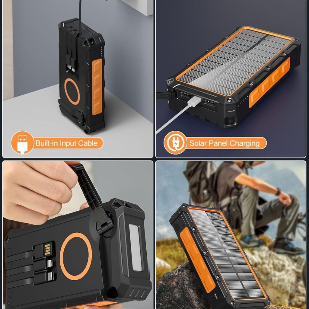 power bank solar power charger dual charging.