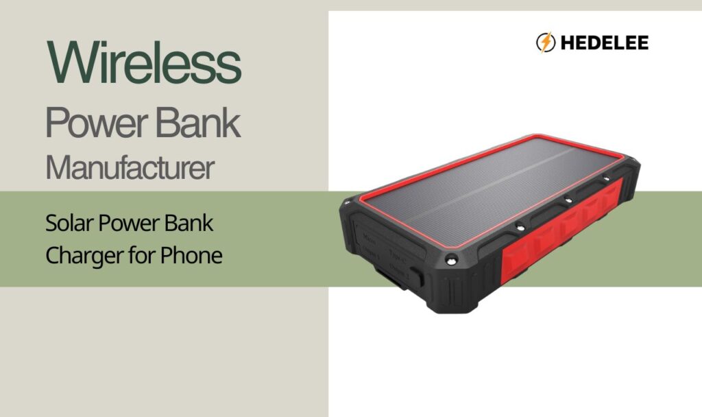 Solar Power Bank Charger for Phone
