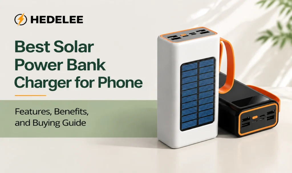 Solar Power Bank Charger for Phone
