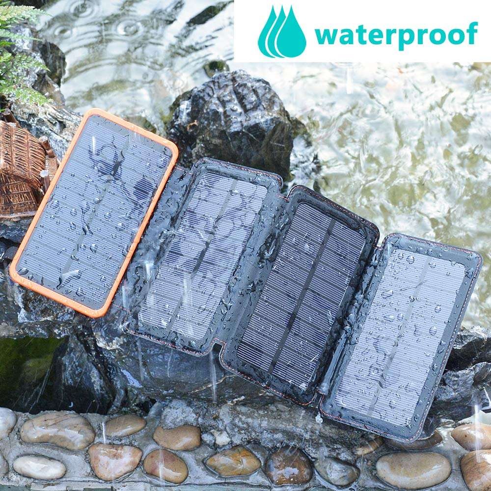 waterproof solar power bank camping waterproof solar power bank camping