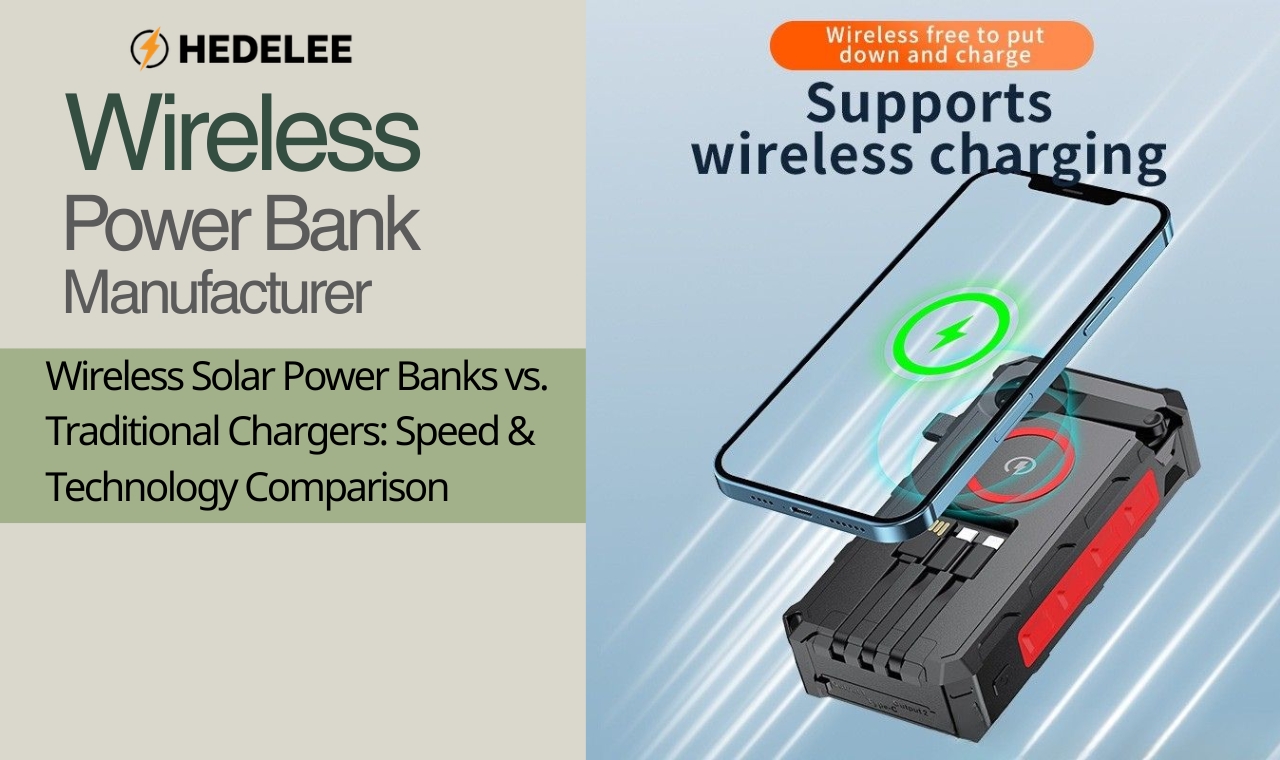 wireless solar power bank
