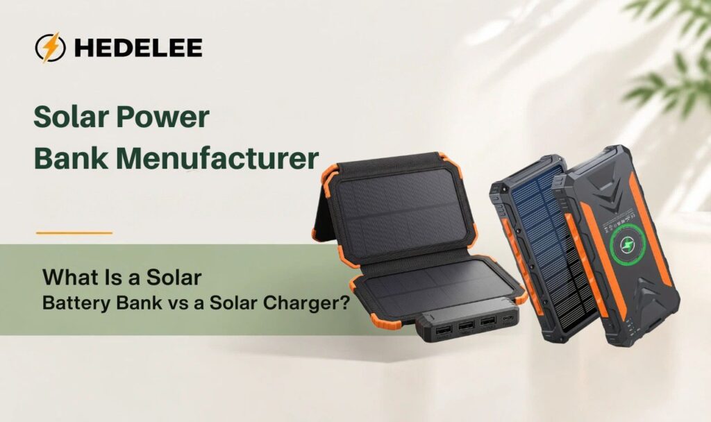 What Is a Solar Battery Bank vs a Solar Charger
