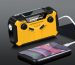 Outdoor Solar Rechargeable Emergency Radio with Solar Hand Crank Portable Weather Survival Radio